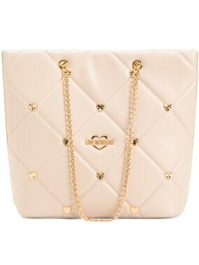 NWT ✅ Love Moschino Embellished Quilted Heart Tote Shoulder Bag ✨ NWT